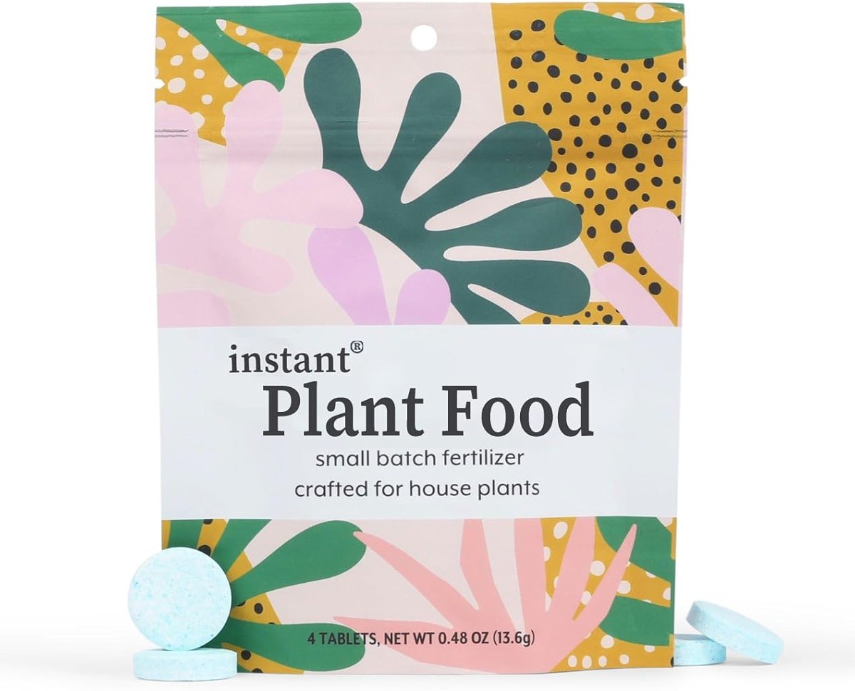 Houseplant Fertilizer & Indoor Plant Food | Self-Dissolving Tablets | Make Feeding Your Plants a Breeze | Instant Plant Food (4 Tablets) - Product Image