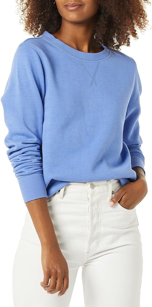 Amazon Essentials Women's Fleece Crewneck Long Sleeve Pullover Sweatshirt (Available in Plus Size) - Product Image