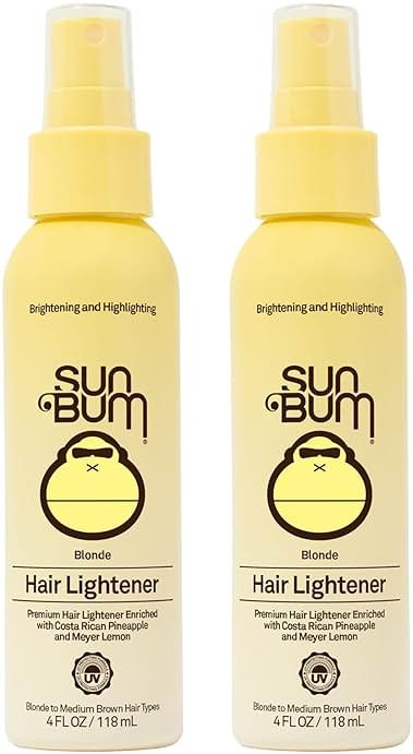 Sun Bum Blonde Hair Lightener - Vegan, Paraben, Gluten and Cruelty-Free Color Enhancing Brightener for Blondes, 2 Pack - Product Image
