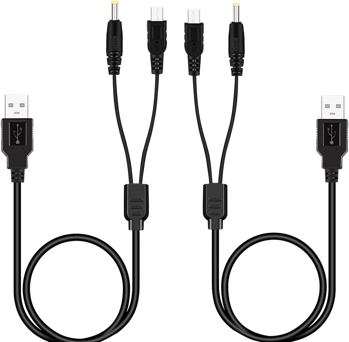 Xahpower 2 Pack PSP Charger Cable, Portable USB PSP Power Cord & Data Cable for Sony PSP 1000 2000 3000, Charging Cord 2-in-1 - Product Image