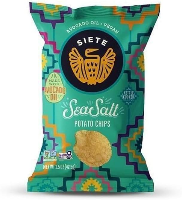 Siete Family Foods Sea Salt Potato Chips, 5.5 oz Bag - Product Image