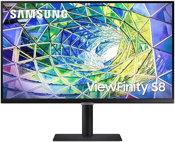 Samsung 27” S80UA 4K UHD IPS HDR10 High Resolution Monitor, USB-C, Eye Saver Mode, Eco Saving Plus, LS27A804UJNXGO, 2025, 3 Year Warranty - Product Image