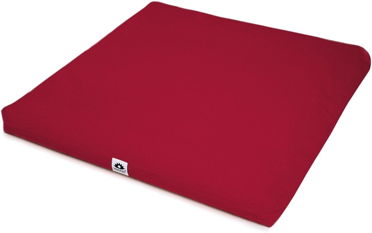 Waterglider International Zabuton, Eclipse line, Buckwheat Filled Meditation Cushion, 23" x 23" - Product Image