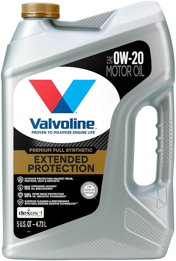 Valvoline Extended Protection Full Synthetic Motor Oil SAE 0W-20 5 QT - Product Image