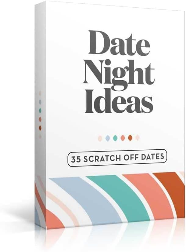 35 Scratch Off Date Night Ideas, Couples Gifts for Him, Her, Girlfriend, Boyfriend, Wife or Husband - Women or Men Anniversary Card Game, Engagement Gifts for Couples, Bridal Shower, Wedding, Birthday - Product Image