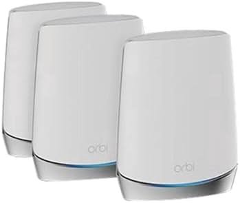 NETGEAR Orbi Whole Home Tri-Band Mesh WiFi 6 System (RBK753) – Router with 2 Satellite Extenders | Coverage up to 7,500 sq. ft. and 40+ Devices | AX4200 (Up to 4.2Gbps) - Product Image
