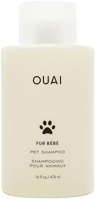 OUAI Fur Bébé Pet Shampoo - Cat & Dog Shampoo for Gentle Cleansing, Hydration & Shine - Vegan & Cruelty-Free Pet Supplies with Aloe Vera & Panthenol - Mercer Street Scent (16 Fl oz) - Product Image