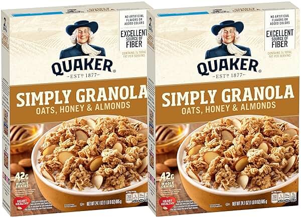 Quaker Simply Granola Honey & Almond, (Pack of 2) - Product Image