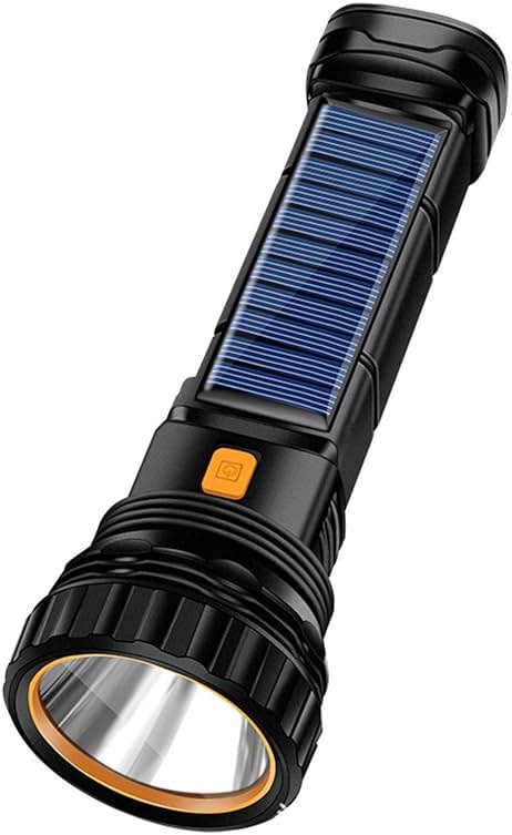 E-SHIDAI Solar Rechargeable Flashlight, Multi Function 1000 Lumens LED Flashlight with Emergency Strobe Light, Handheld LED Flashlights for Home Emergencies Camping - Product Image
