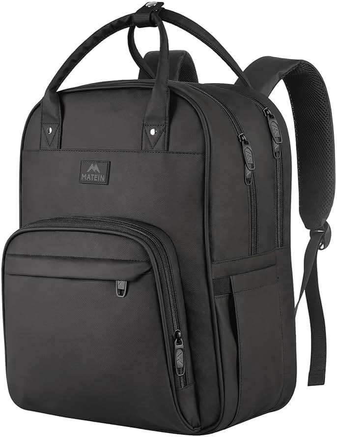 MATEIN Nurse Backpack, Waterproof Padded Nursing Medical Backpack for Women Fits 17 Inch Laptop, Home Health Clinical Bag with Removable Organizer for Commute Work College Travel, Nurse Essentials - Product Image