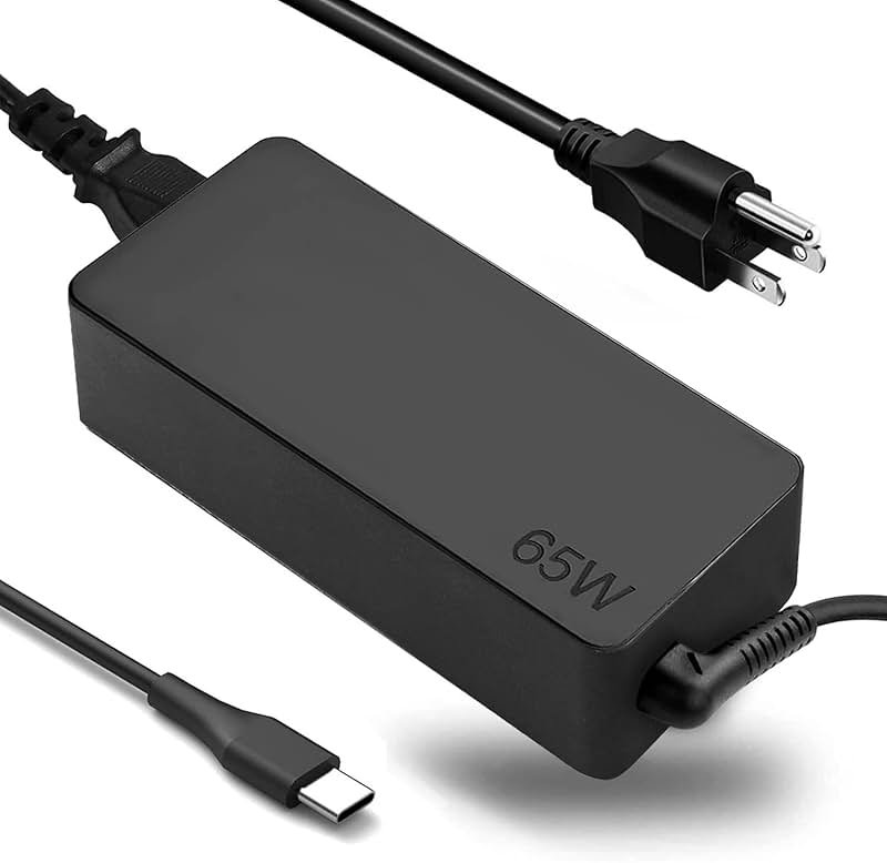 Fepprry 65W USB C Laptop Charger Compatible with Lenovo Thinkpad/Yoga/Chromebook, ADLX65YDC2A Replacement for Lenovo Laptop Charger - Product Image