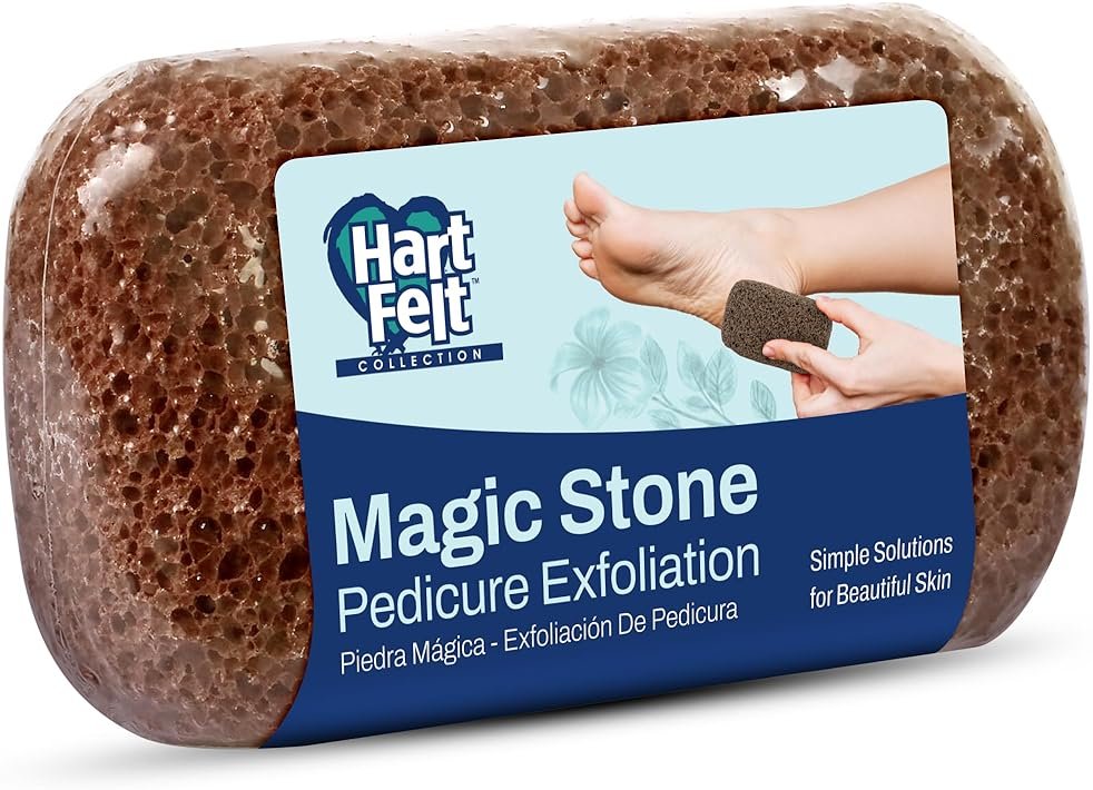 Hartfelt Magic Pumice Stone for Feet Callus Removal | Easy to Use Foot Scrubbing Stone for Removing Dead Skin from Heels, Toes, and Feet | Chemical-Free Foot Exfoliator - Pedicure Essential - Product Image