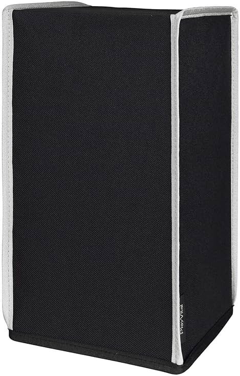 PlayVital Black Nylon Dust Cover for Xbox Series X Console, Soft Neat Lining Dust Guard, Anti Scratch Waterproof Cover Sleeve for Xbox Series X Console - Light Gray Trim - Product Image