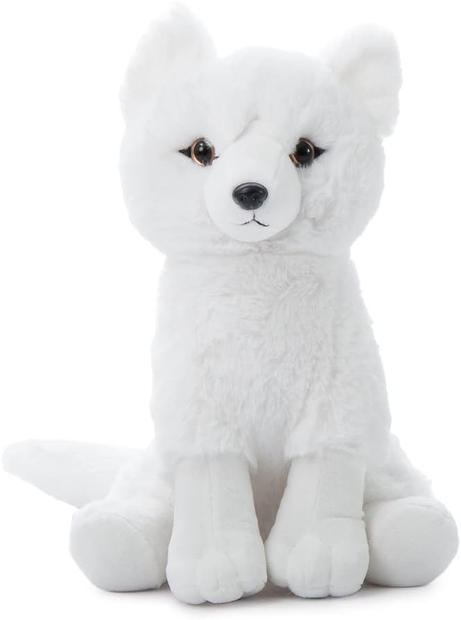 The Petting Zoo Arctic Fox Stuffed Animal, Gifts for Kids, Wild Onez Zoo Animals, Arctic Fox Plush Toy 12 inches - Product Image
