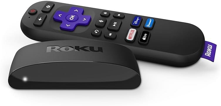 Roku Express 4K+ | Roku Streaming Device 4K/HDR with Voice Remote, Free & Live TV - Product Image