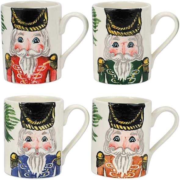 VIETRI Nutcrackers Assorted Mugs - Set of 4 - Product Image