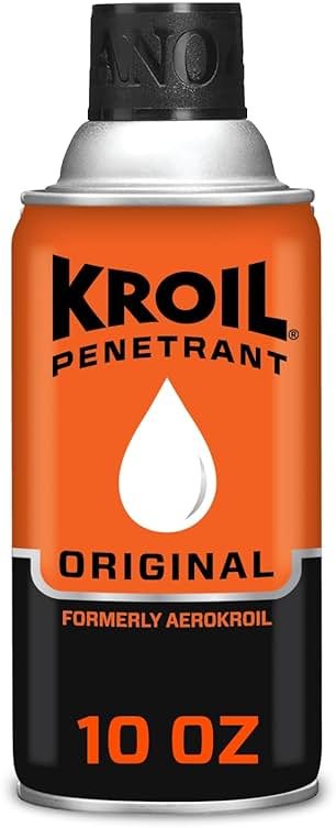 Kroil Original Penetrating Oil (Aerosol Spray-10oz Can-12 Pack) | Penetrant for Rusted Bolts, Metal, Hinges, Chains, Moving Parts | Rust, Corrosion Inhibitor (KS102) - Product Image