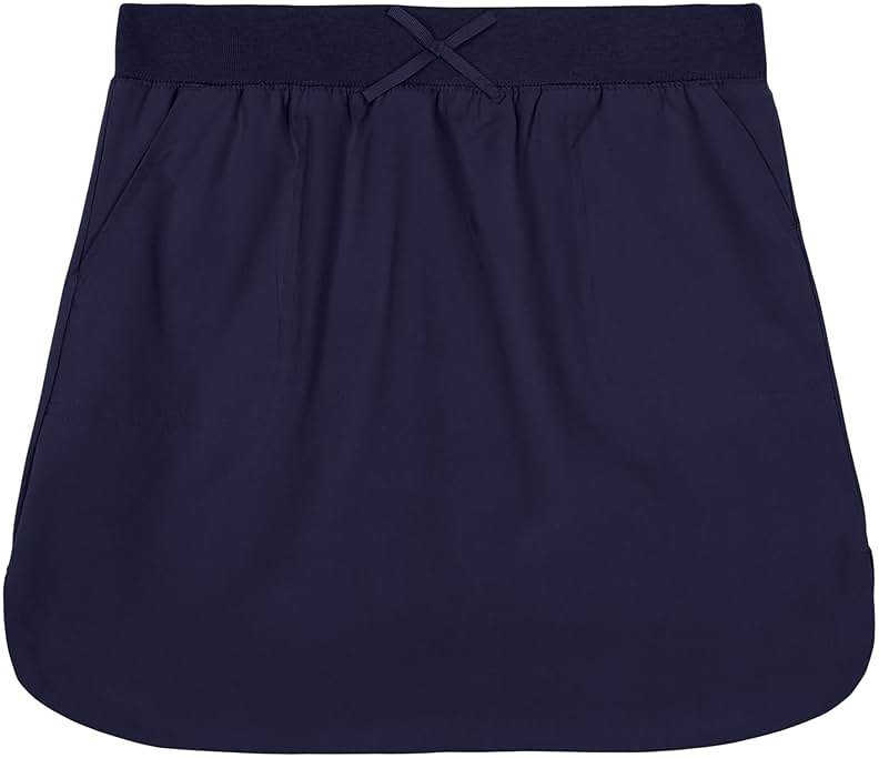 Izod Girls' School Uniform Pull-on Scooter Skirt with Undershorts, Knit Waistband & Functional Pockets, Wrinkle Resistant - Product Image