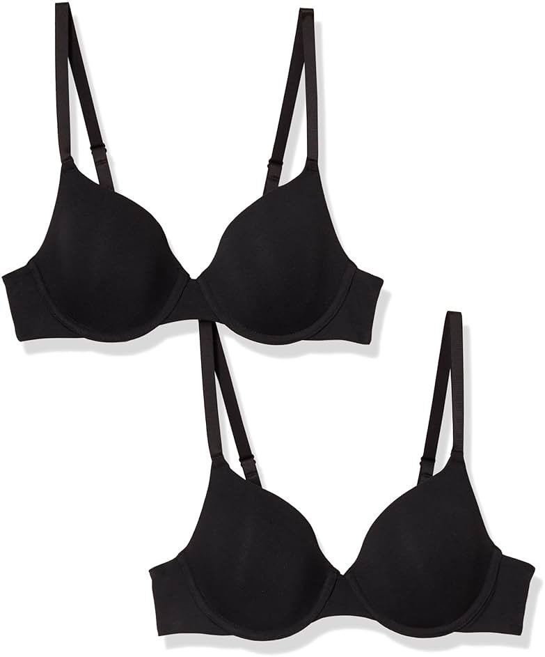 Amazon Essentials Women's Underwire T-Shirt Bras, Comfortable, Pack of 2 - Product Image