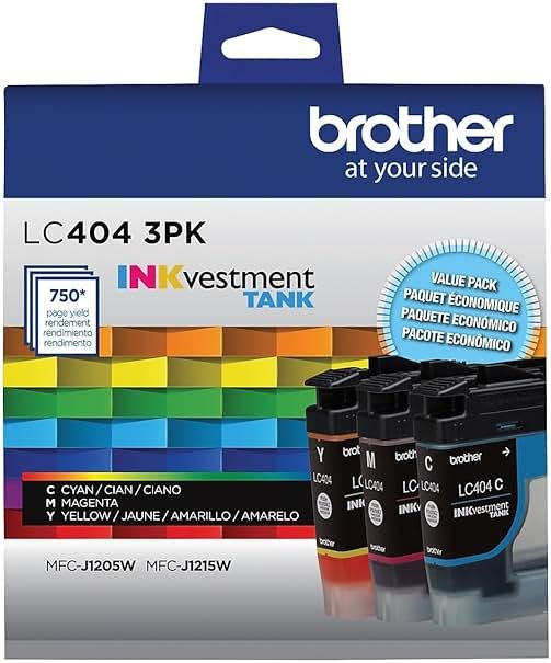 Brother LC4043PKS of Standard Yield Cyan, Magenta and Yellow -Ink -Cartridges(Pack of 3) - Product Image