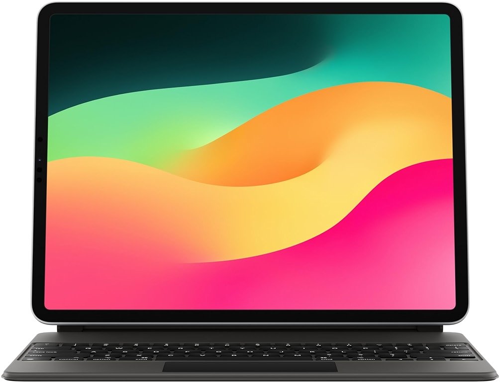 Apple Magic Keyboard: iPad Keyboard and case for iPad Pro 12.9 inch (3rd, 4th, 5th and 6th gen) and iPad Air (M2), Great Typing Experience, Built-in trackpad, US English - Black - Product Image