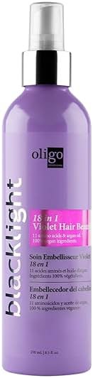 Oligo Professionnel - Blacklight 18-In-1 - Hair Beautifier - Anti Frizz - Leave-in Conditioner - Optimal Hydratation - Argan Oil - Vegan Ingredients - 11 Amino Acids & Moisturizing Formula - 8.5oz - Product Image