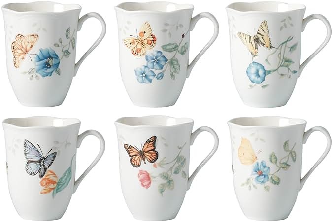 Lenox 892798 Butterfly Meadow 6-Piece Mug Set - Product Image