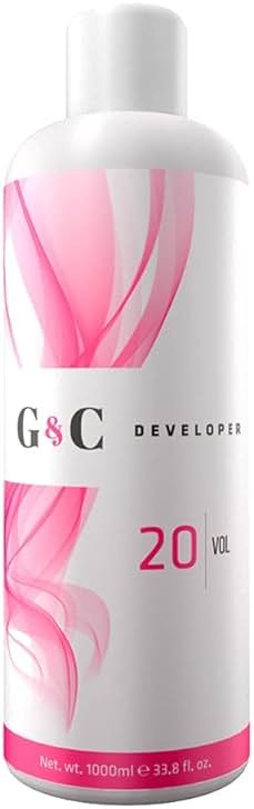Gel and Cream 20 Volume Professional Lightening System Peroxide Developer with Collagen-Ideal for Sensitive Scalps, Gentle Lightening and Strengthening, 33.8oz /1lt, Ensures Even and Effective Results - Product Image