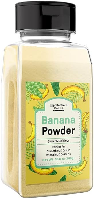 Unpretentious Banana Powder (2 Cups), Great in Smoothies, Pancakes, and Desserts, Reusable Container (10.88 Ounce) - Product Image