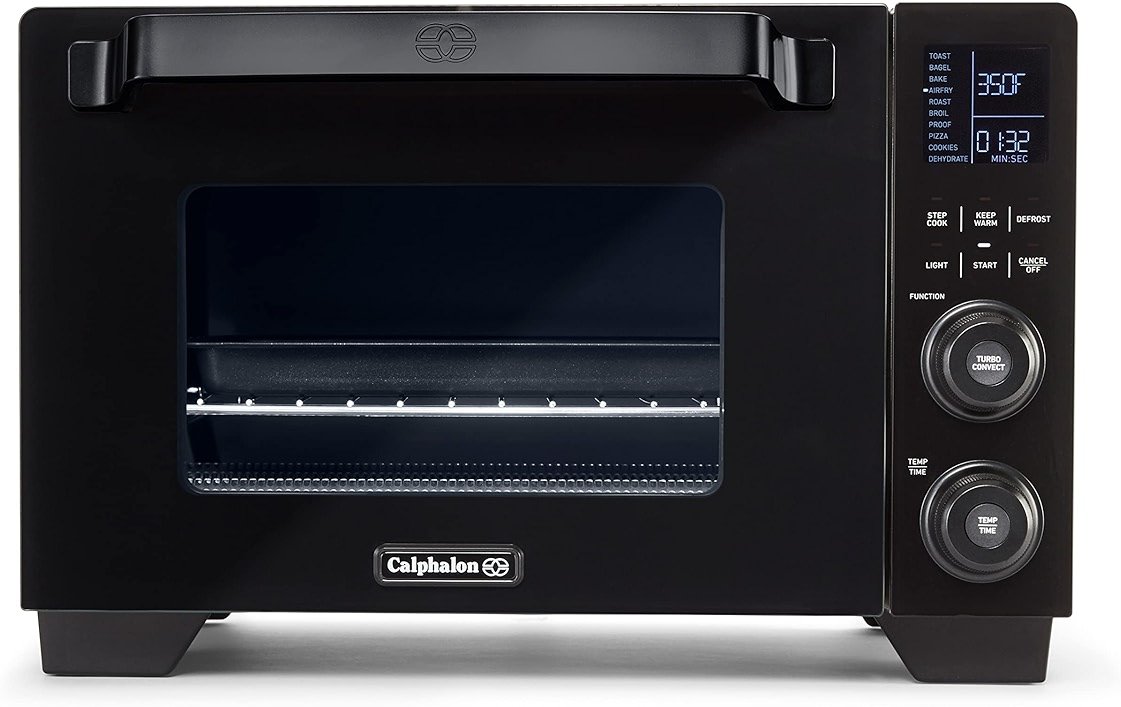 Calphalon Air Fryer Oven, 11-in-1 Toaster Oven Air Fryer Combo, Cool Touch Exterior, 26.4 QT/25 L, Fits 12" Pizza, Stainless Steel - Product Image
