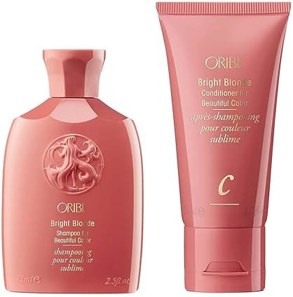 Oribe Bright Blonde Shampoo and Conditioner for Beautiful Color Travel Bundle - Product Image