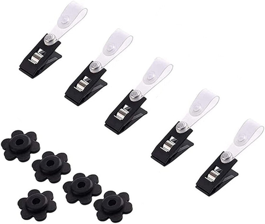 DongAi Garden Flag Rubber Stopper and Adjustable Windproof Garden Flag Clip. Advanced Lawn Flag Stopper and Yard Flag Clip, Pack of 10 - Product Image