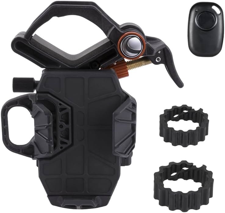 Celestron – NexYZ DX – Universal Smartphone Adapter for Telescope, Binoculars & Spotting Scopes – 3-Axis Precision Alignment – Capture Images & Video Through Your Optics – Includes Bluetooth Remote - Product Image