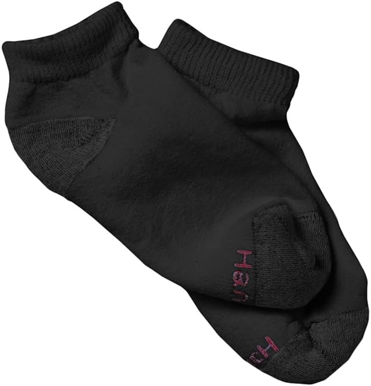 Hanes womens 10-pair Value Pack Low Cut athletic socks, Black, 8 12 US - Product Image