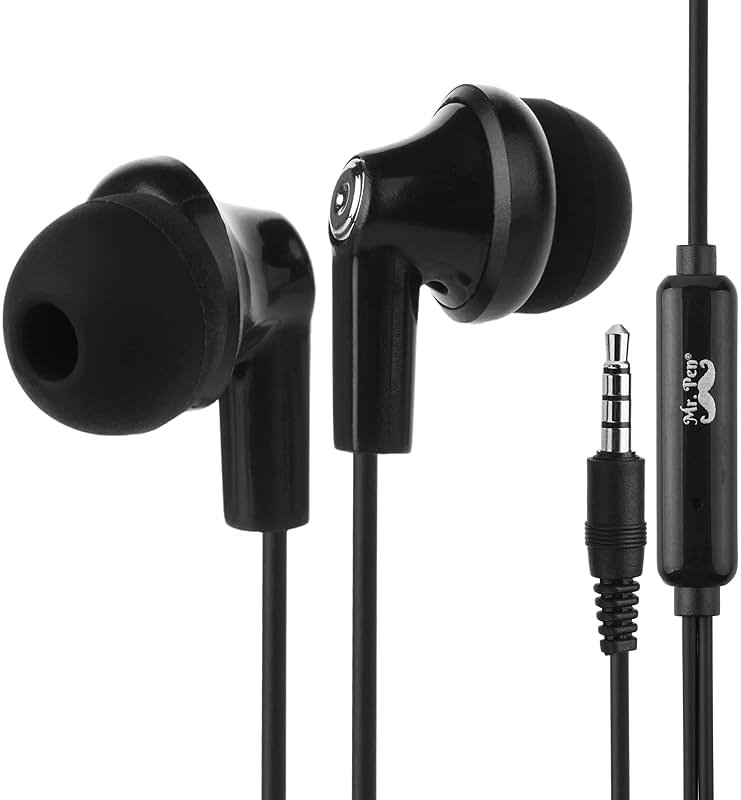 Mr. Pen- Earbuds with Microphone, 4.25 Ft, 3.5mm Jack, Wired In Ear Headphones - Product Image