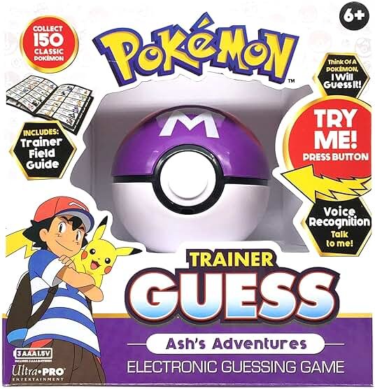 Pokemon Trainer Guess - Ash's Adventures Toy, I Will Guess It! Electronic Voice Recognition Guessing Brain Game Pokemon Go Digital Travel Board Games Toys - Product Image