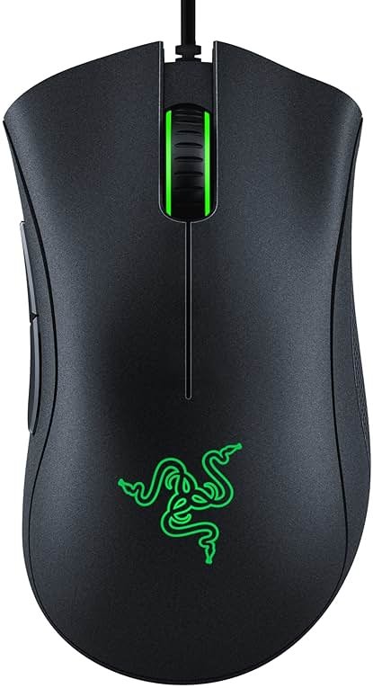 Razer DeathAdder Essential Gaming Mouse: 6400 DPI Optical Sensor - 5 Programmable Buttons - Mechanical Switches - Rubber Side Grips - Classic Black - Product Image