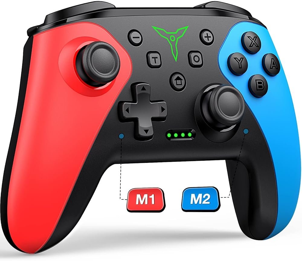 Wireless Switch Controller for Nintendo Switch/Switch 2/Lite/OLED Controller, Switch Controller with a Mouse Touch Feeling on Back Buttons, Extra Switch Pro Controller with Wake-up,Programmable, Turbo Function - Product Image