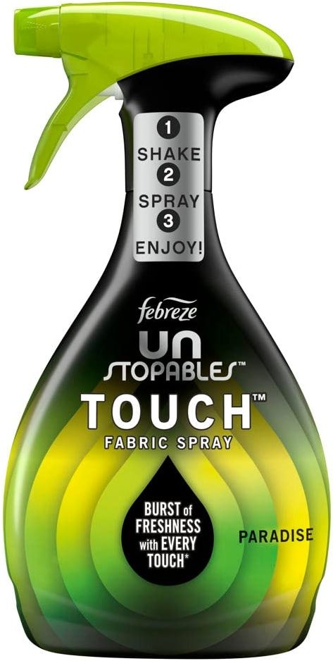 Febreze Unstopables Touch Fabric Spray and Odor Eliminator, Paradise, 27 oz - Product Image