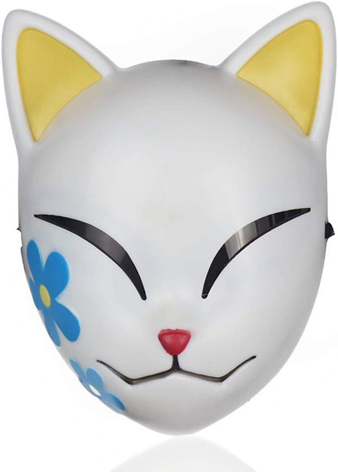 Kamado Tanjirou Cosplay Mask - Tengu & Fox Mask - Masquerade Dress Up Cosplay Props for Adults Halloween - Product Image