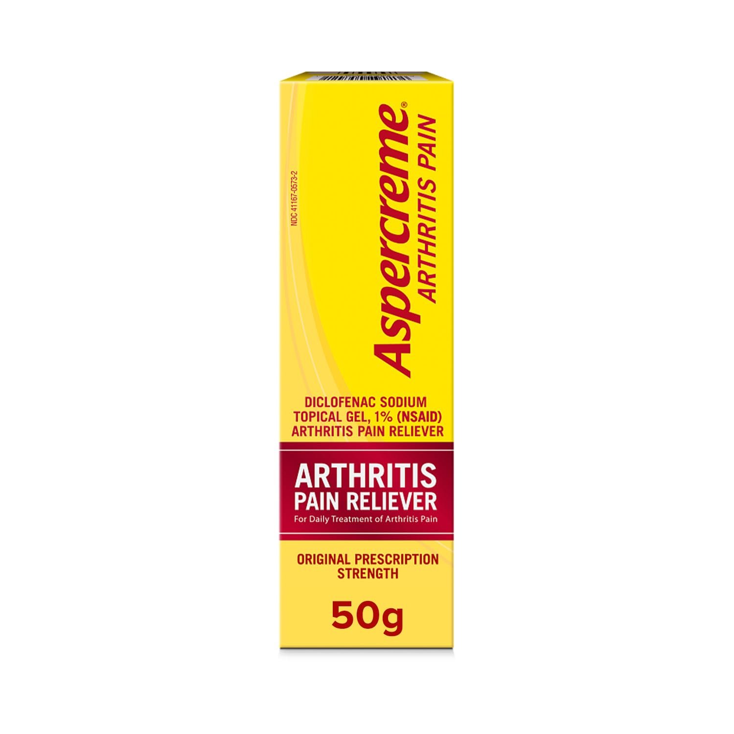 Aspercreme Arthritis Pain Relief Gel for Arthritis & Joint Pain, Non-steroidal Anti-inflammatory Topical Gel with Max-Strength Diclofenac Sodium, 50 g - Product Image