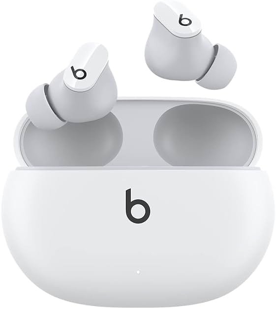 Beats Studio Buds - True Wireless Noise Cancelling Earbuds - Compatible with Apple & Android, Built-in Microphone, IPX4 Rating, Sweat Resistant Earphones, Class 1 Bluetooth Headphones - White - Product Image