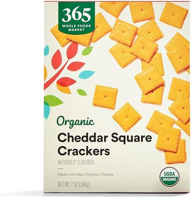 365 by Whole Foods Market Organic Cheddar Squares, 7 OZ - Product Image