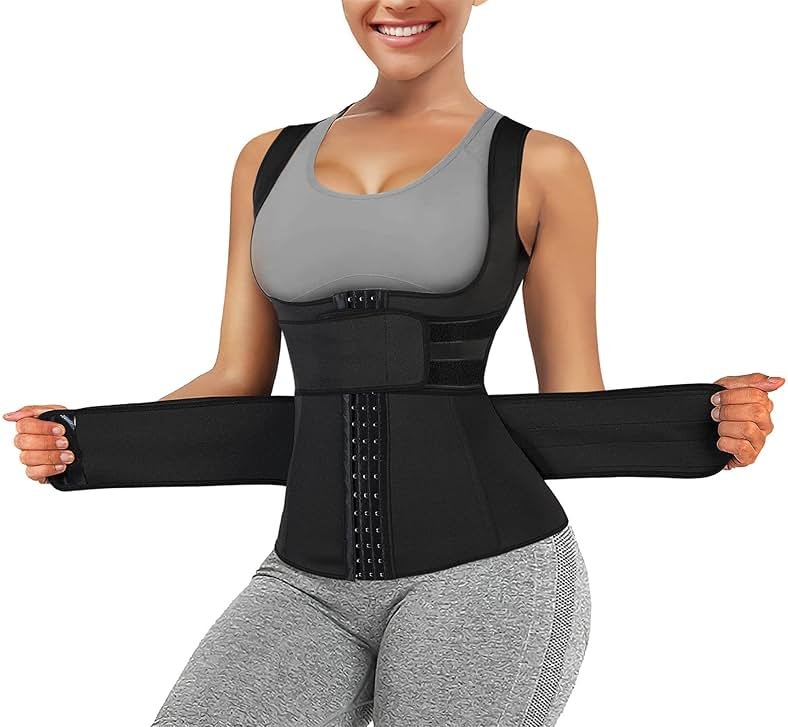 Eleady Waist Trainer Vest for Women Corset Trimmer Belt Slimming Body Shaper Tummy Control Cincher Workout Girdle - Product Image