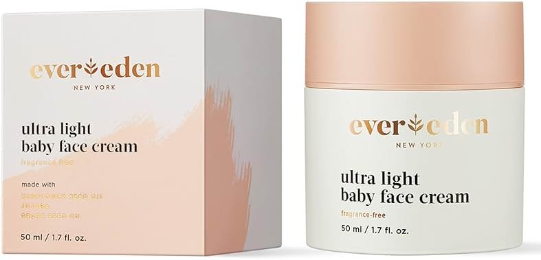 Evereden Ultra Light Baby Face Cream, 1.7 oz | Clean Baby Care | Non-toxic and Fragrance Free Moisturizer | Clean Ingredients - Product Image