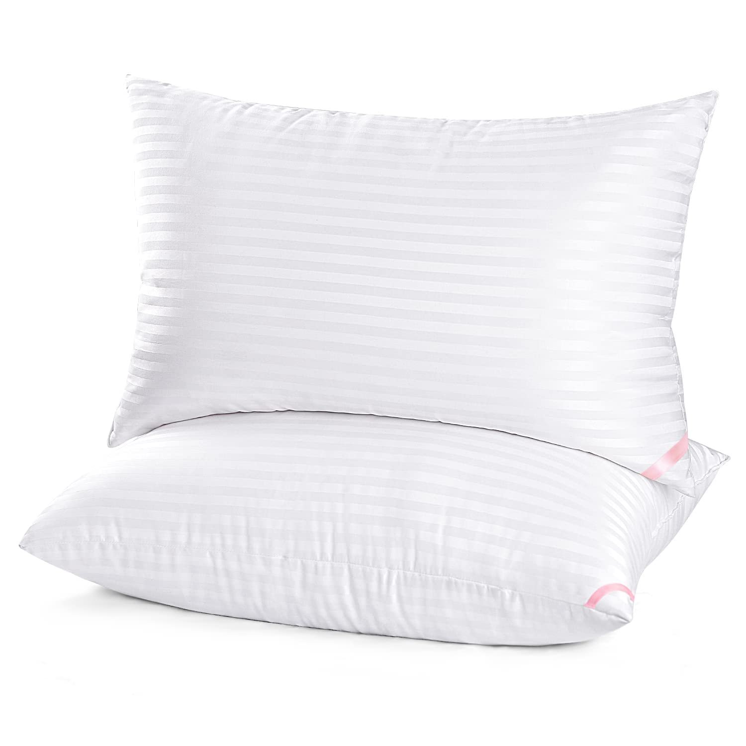 EIUE Hotel Collection Bed Pillows for Sleeping 2 Pack Queen Size，Pillows for Side and Back Sleepers,Super Soft Down Alternative Microfiber Filled Pillows,20 x 30 Inches - Product Image