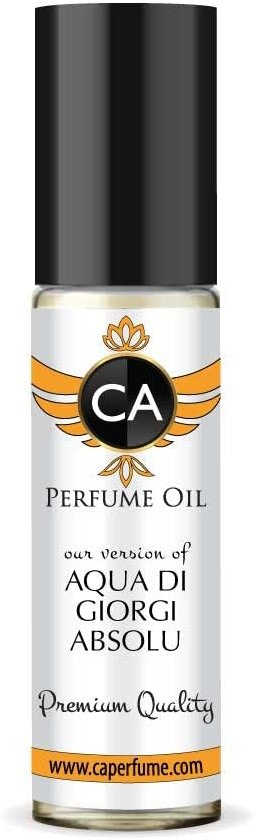 CA Perfume Impression of Aqua Di Giorgi Absolu For Men Fragrance Body Oil Alcohol-Free Essential Aromatherapy Sample Travel Size Concentrated Long Lasting Attar Roll-On 0.3 Fl Oz/10ml - Product Image