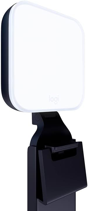 Logitech for Creators Litra Glow Premium LED Streaming Light with TrueSoft- Computer lighting for video conferencing, Zoom meetings, with adjustable mount and desktop app control for PC/Mac - Graphite - Product Image