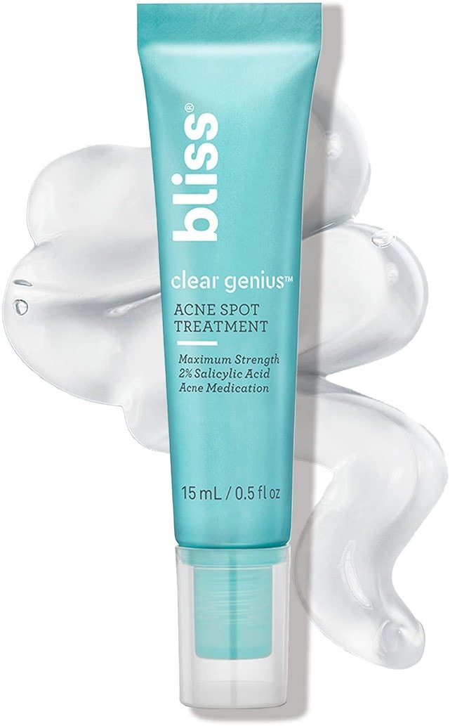 Bliss Clear Genius Acne Spot Treatment – Maximum Strength 2% Salicylic Acid Shrinks Blemishes – Clean, Vegan, Cruelty-Free, 0.5 Fl Oz - Product Image