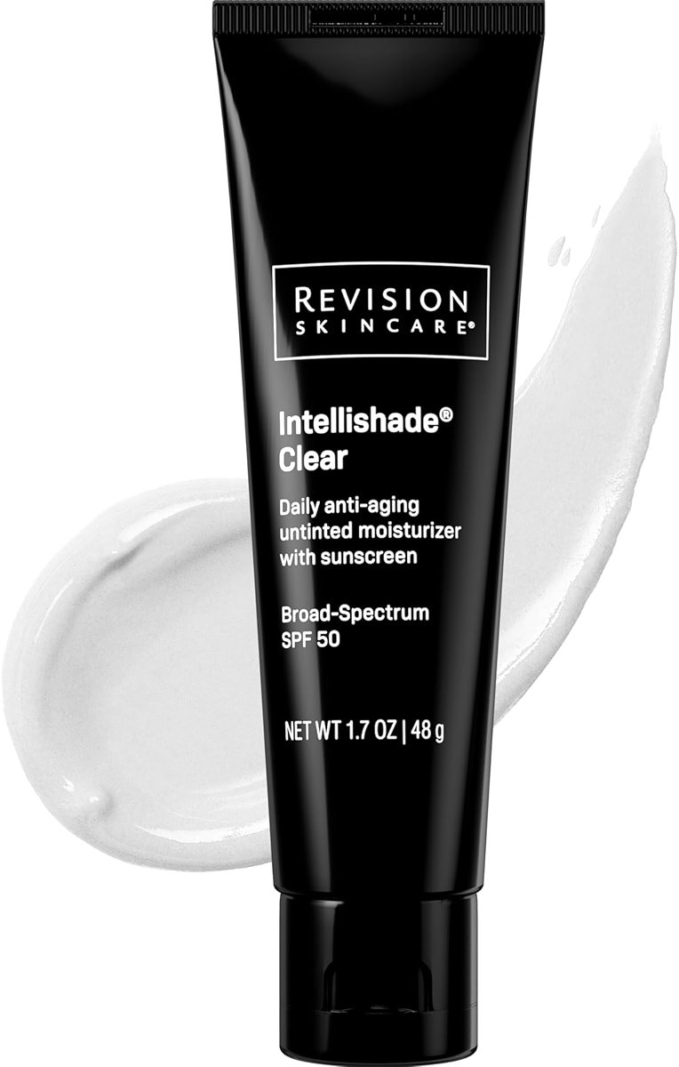 Revision Skincare Intellishade Clear SPF 50, Anti-Aging Sunscreen for Face, Oil-Free Daily Moisturizer with SPF, Peptides & Vitamin C, Invisible Hydrating Broad-Spectrum Sunscreen, 1.7 oz - Product Image